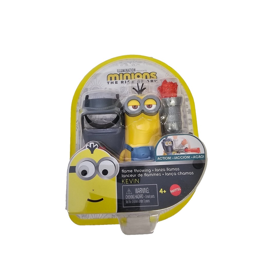 New in Package Minions the Rise of Gru flame throwing Kevin figurine